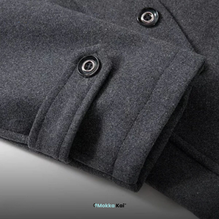 WoolGuard™ Peaky Blinders Wintermantel | Luxuriöser Trenchcoat mit Doppelkragen für Herren – Stilvoll & Warm für den Winter