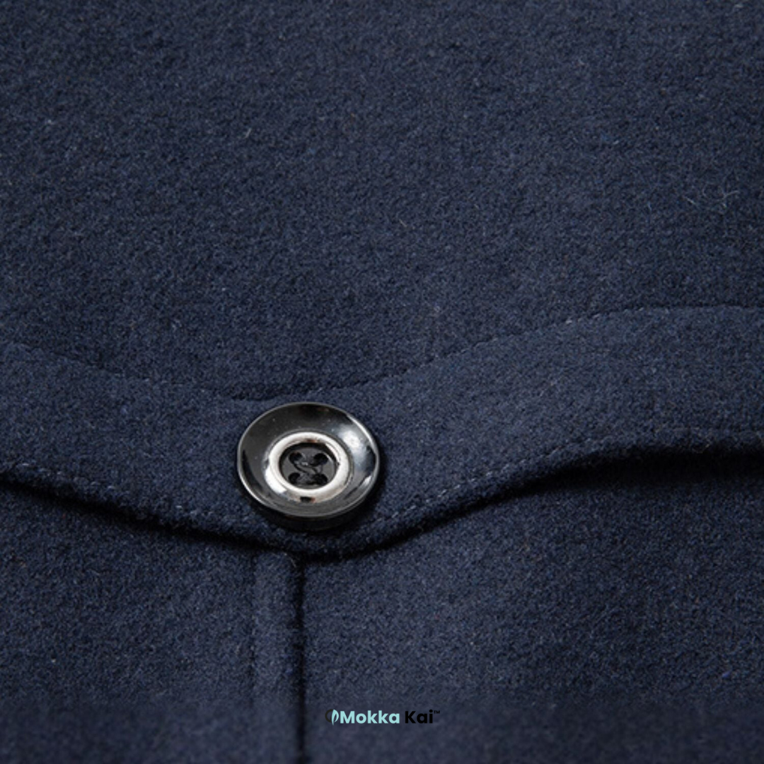 WoolGuard™ Peaky Blinders Wintermantel | Luxuriöser Trenchcoat mit Doppelkragen für Herren – Stilvoll & Warm für den Winter