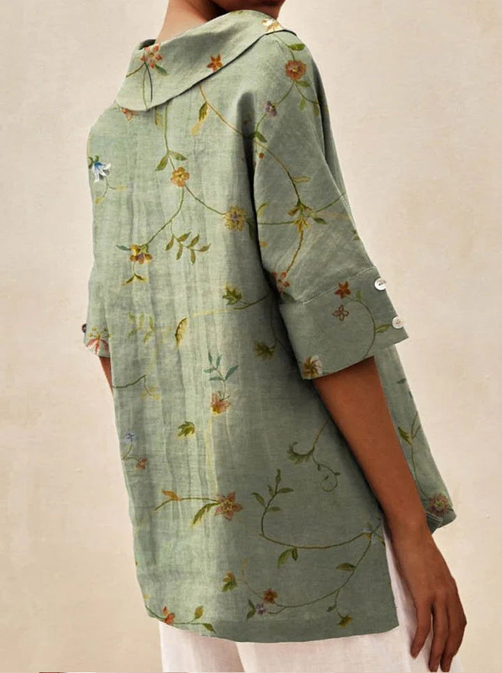 Andrea | Elegantes Top mit V-Ausschnitt MOKKAKAI