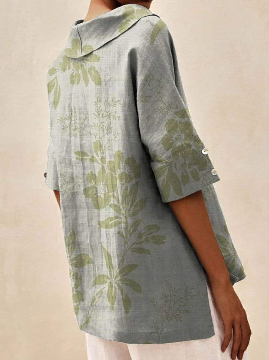 Andrea | Elegantes Top mit V-Ausschnitt MOKKAKAI