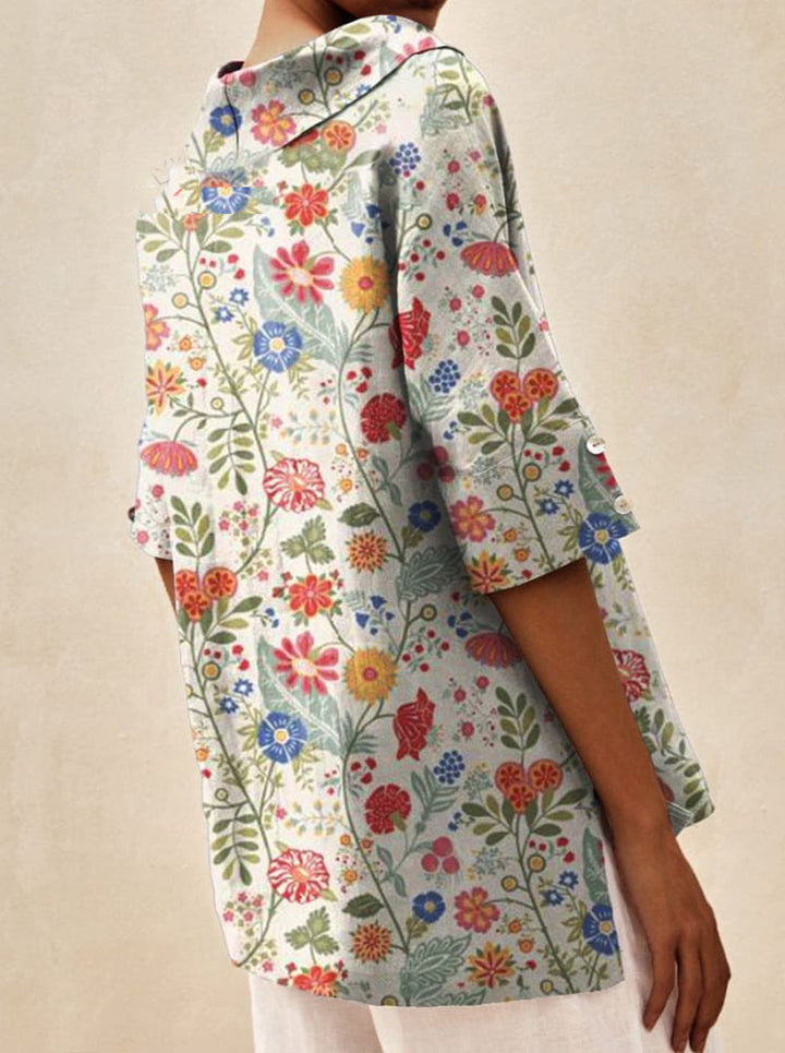 Andrea | Elegantes Top mit V-Ausschnitt MOKKAKAI