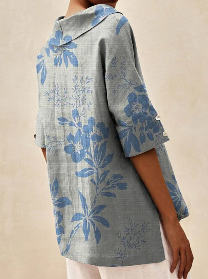 Andrea | Elegantes Top mit V-Ausschnitt MOKKAKAI