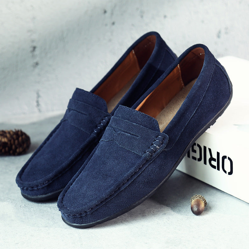 Mocassins rétro en daim pour hommes MOKKAKAI