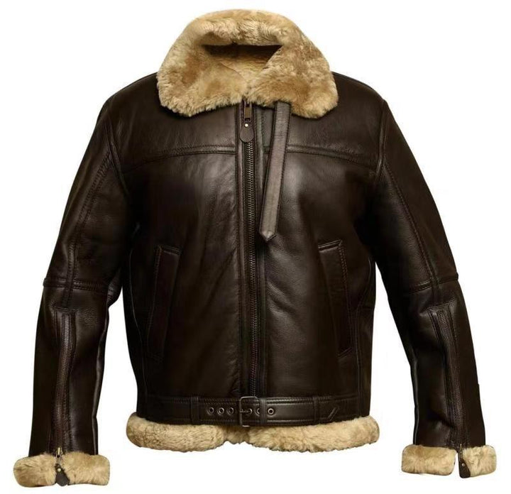 Fletcher™ | Premium Lammfelllederjacke MOKKAKAI