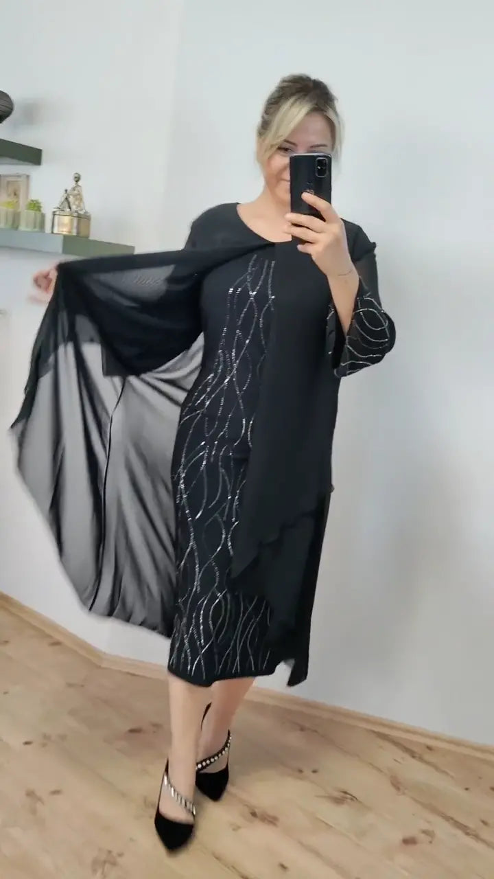 Modisches Chiffonkleid MOKKAKAI