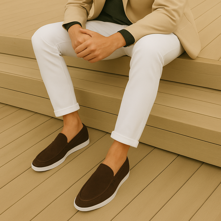 Mocassins élégants en daim MOKKAKAI