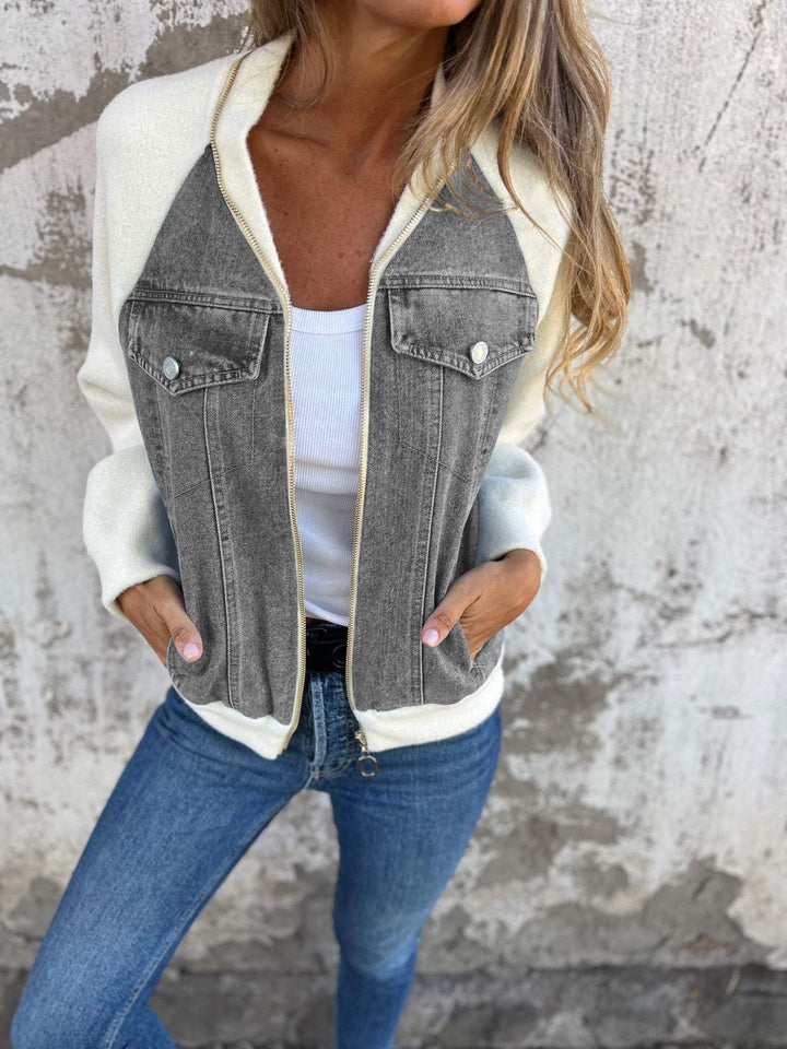 Oliva | Jacke mit Jeansstoff