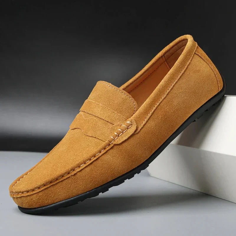 Mocassins rétro en daim pour hommes MOKKAKAI