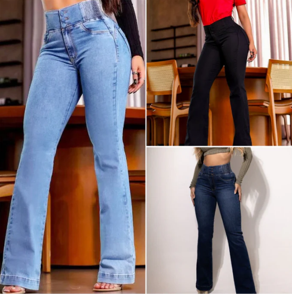 Skyline Fit – Figurformende Schlagjeans MOKKAKAI