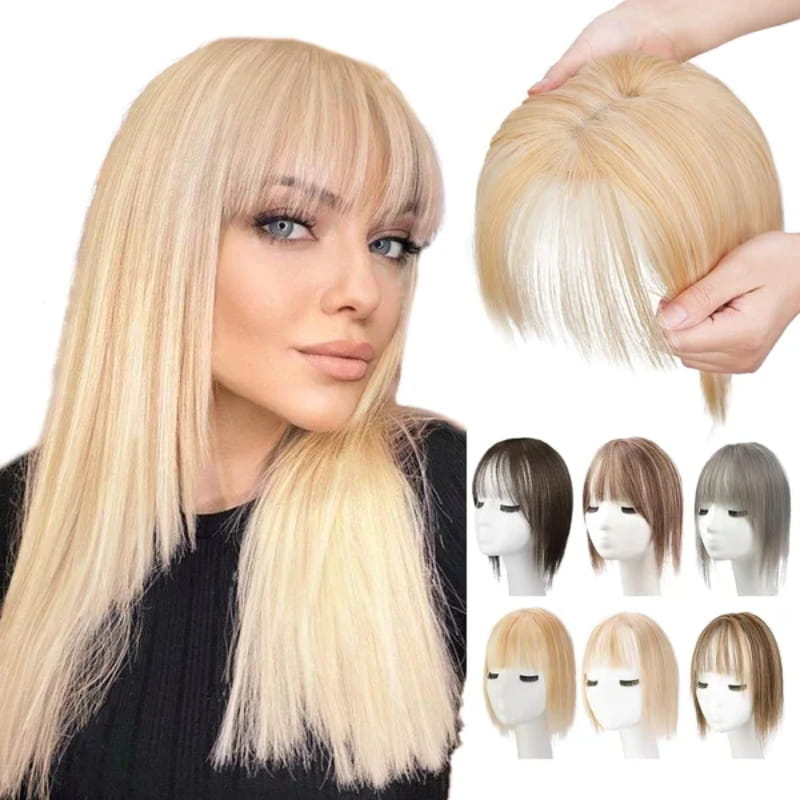 Natürliches Haarteil mit Pony für Frauen MOKKAKAI