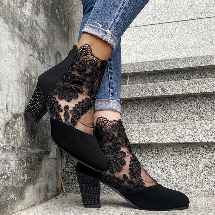 Damen High Heels mit eleganter Spitze für den Sommer MOKKAKAI