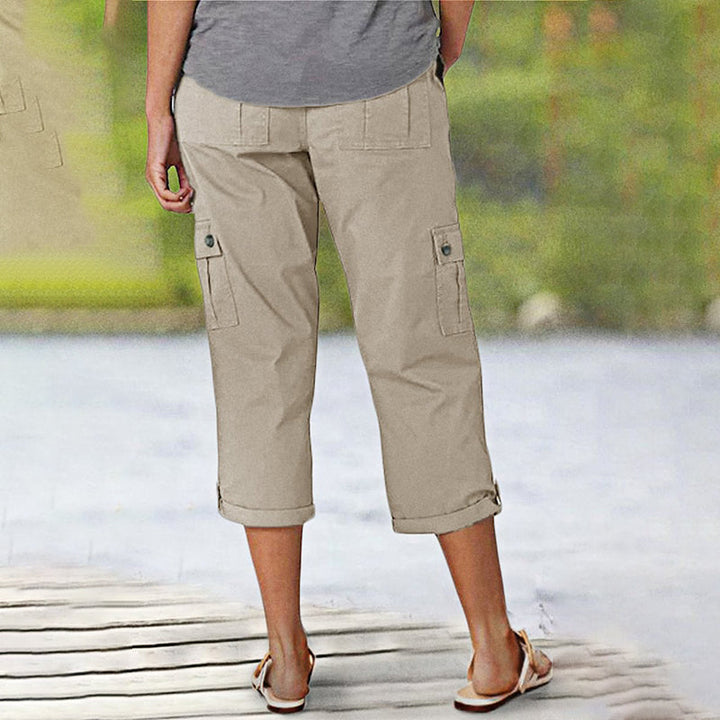 🔥 Hot Sale 🔥Hochelastische Freizeitshorts mit mehreren Taschen für Damen MOKKAKAI